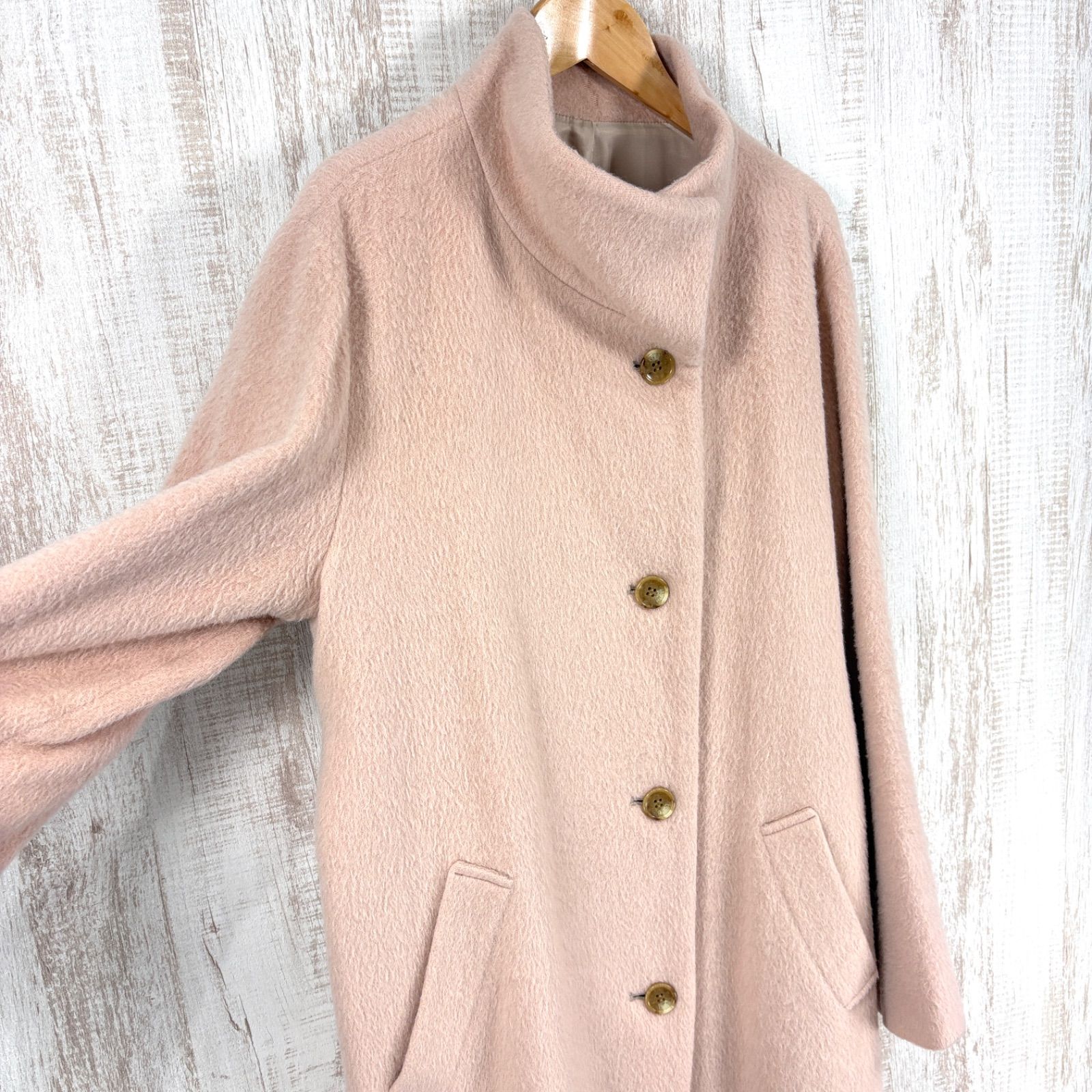 ARTISAN アルチザン アルパカ ウール ハイネック Aライン ロングコート