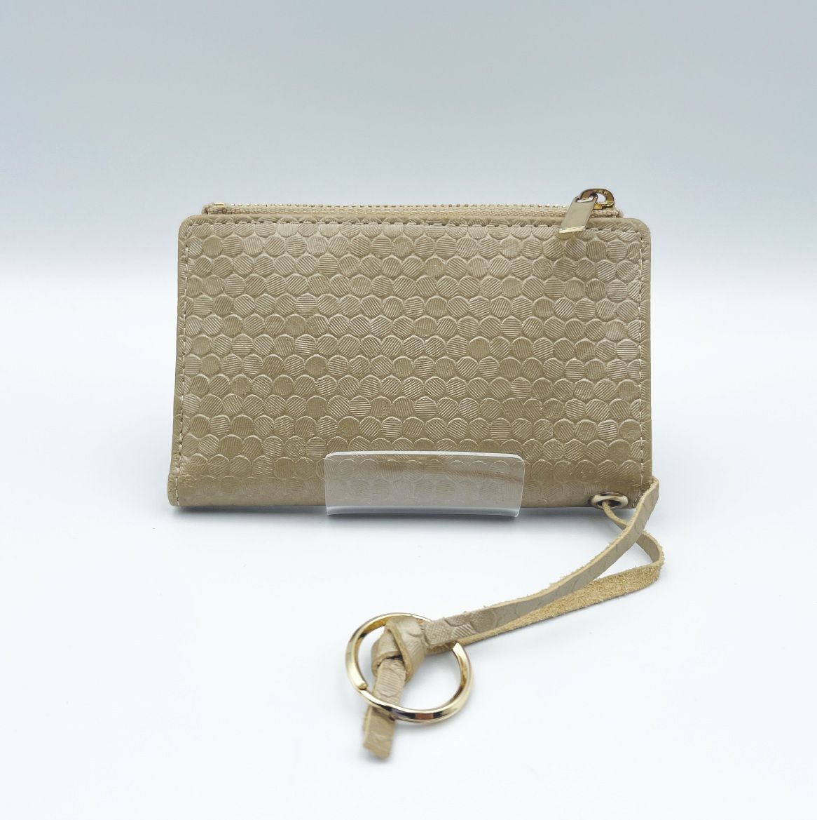 ✱JOSEPH EREUIL（ジョセフエロール）✱ 極美品 コインケース 小銭入れ キーリング付き カードケース ベージュ レザー調 ビット金具  レディース 財布 - メルカリ