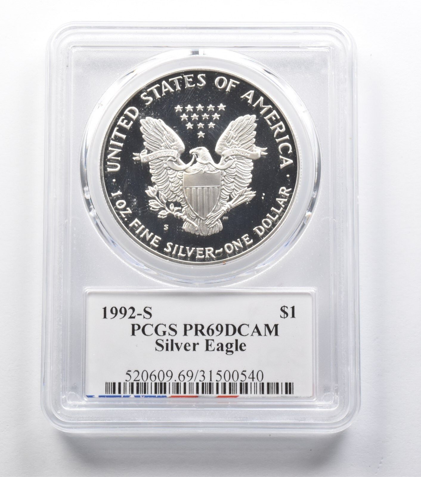 PR69 1992-S アメリカンシルバーイーグル モイサイン PCGS *3125