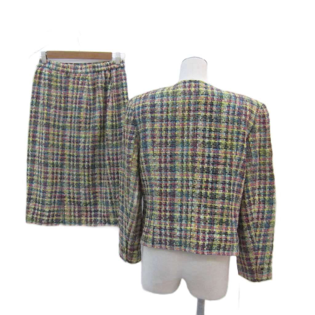 ハーディエイミス HARDY AMIES スーツ セットアップ 上下 ノーカラー