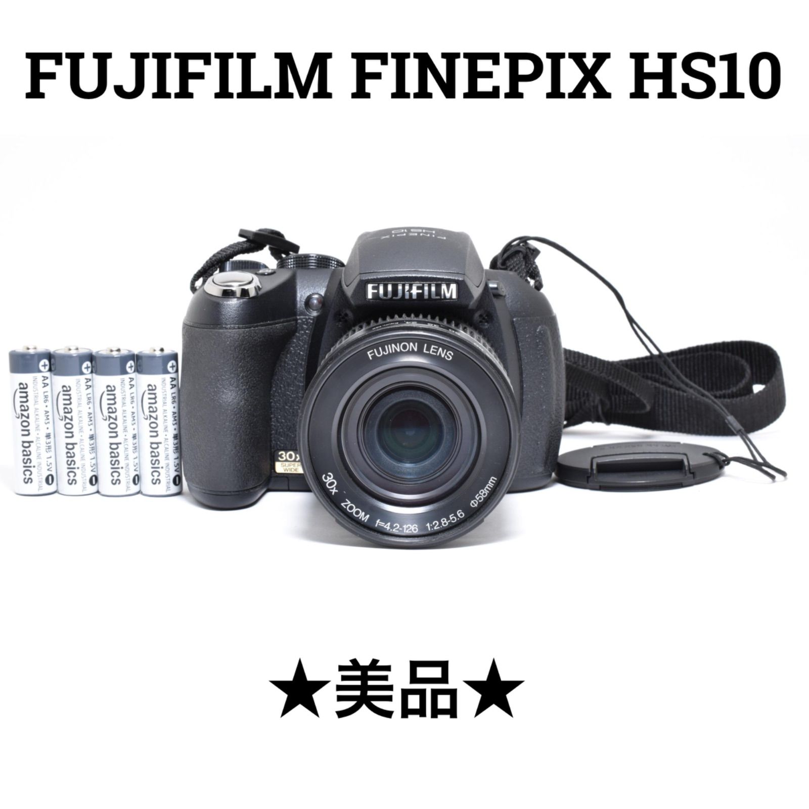 美品】フジフィルム FUJIFILM FINEPIX HS10 ブラック - メルカリ
