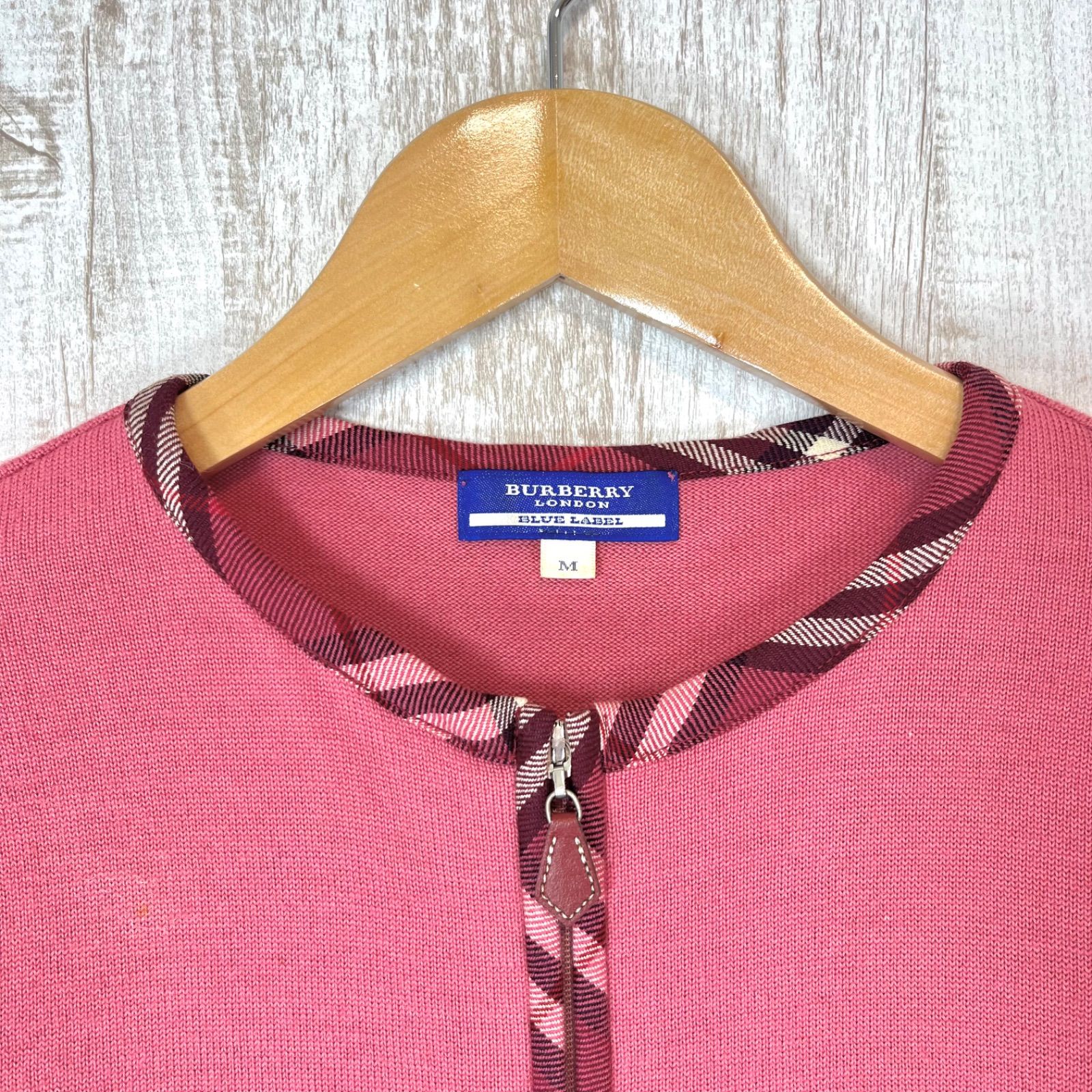Burberry London 【BLUELABEL】 ジッパー付きカーディガン バーバリー 