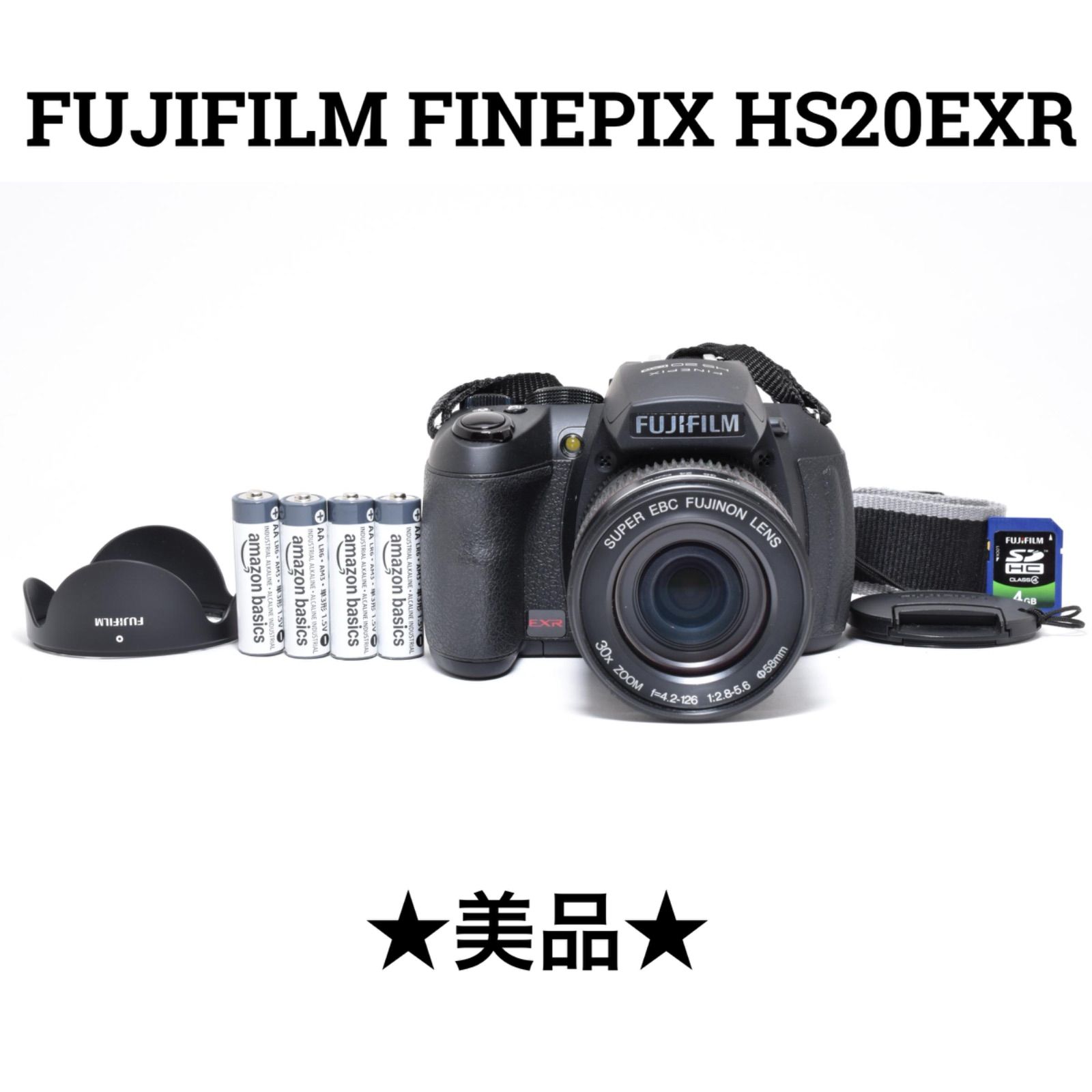 美品】フジフィルム FUJIFILM FINEPIX HS20EXR ブラック - メルカリ
