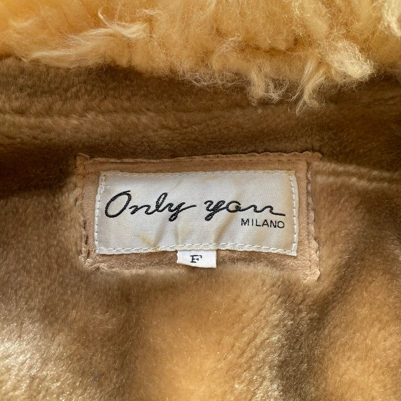 Only you MILANO オンリーユー 豚革 羊毛ファーコート アウター 