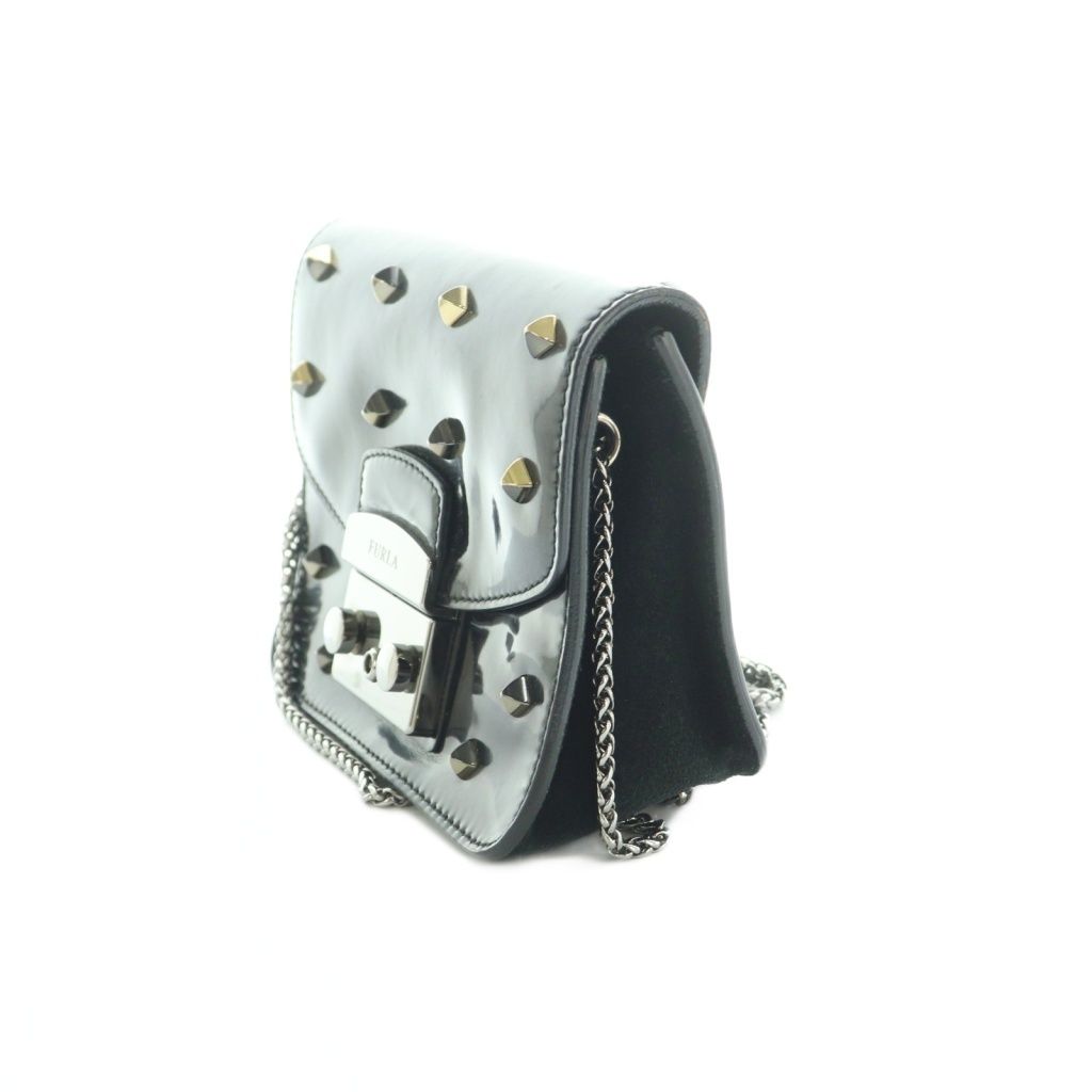フルラ FURLA メトロポリス チェーンショルダーバッグ ミニ スタッズ