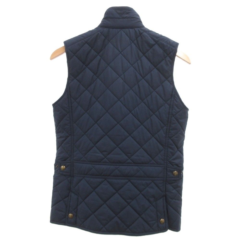 ポロラルフローレン　中綿キルティングベスト　コーデュロイ　牛革　ネイビー ポロ バイ ラルフローレン Polo by Ralph Lauren 中綿ベスト