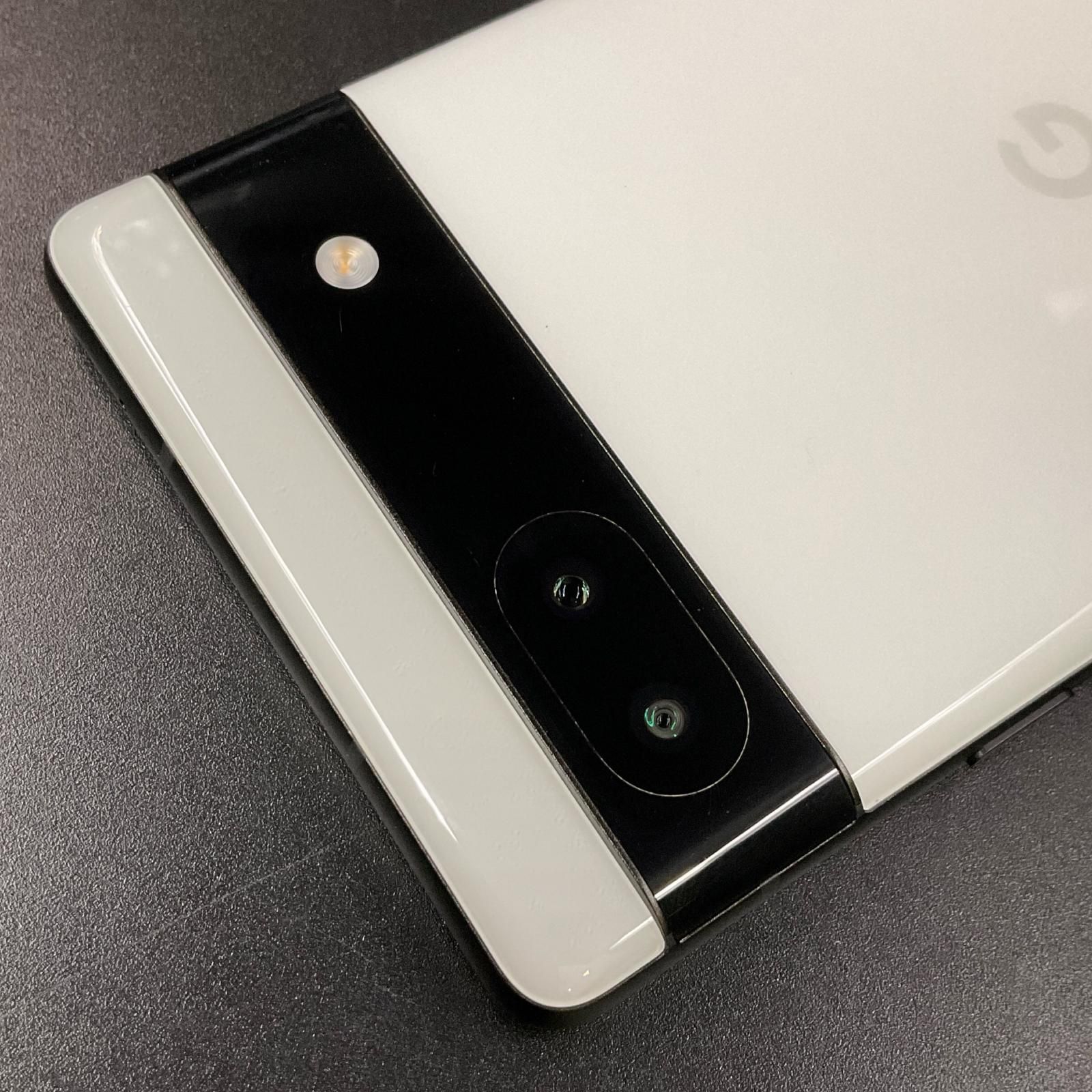 Google Pixel 6a 128GB チョーク au GB17L 白ロム 動作確認済【全額