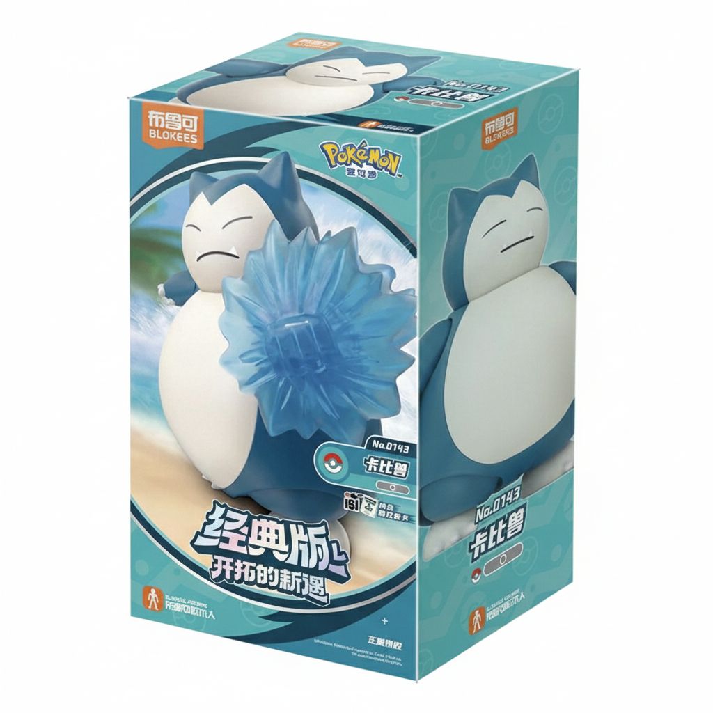 中国正規品　Blokeesポケモン　フィギュア　布魯可　カビコン ポケモン カビゴン アクションフィギュア BLOKEES 海外限定