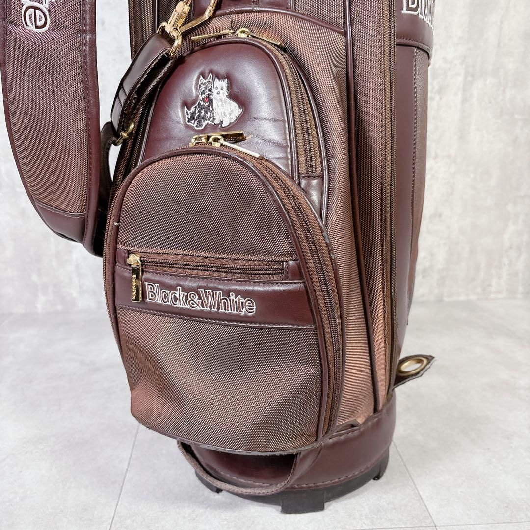 V914 Black&White コレクション ブラウン キャディバッグ