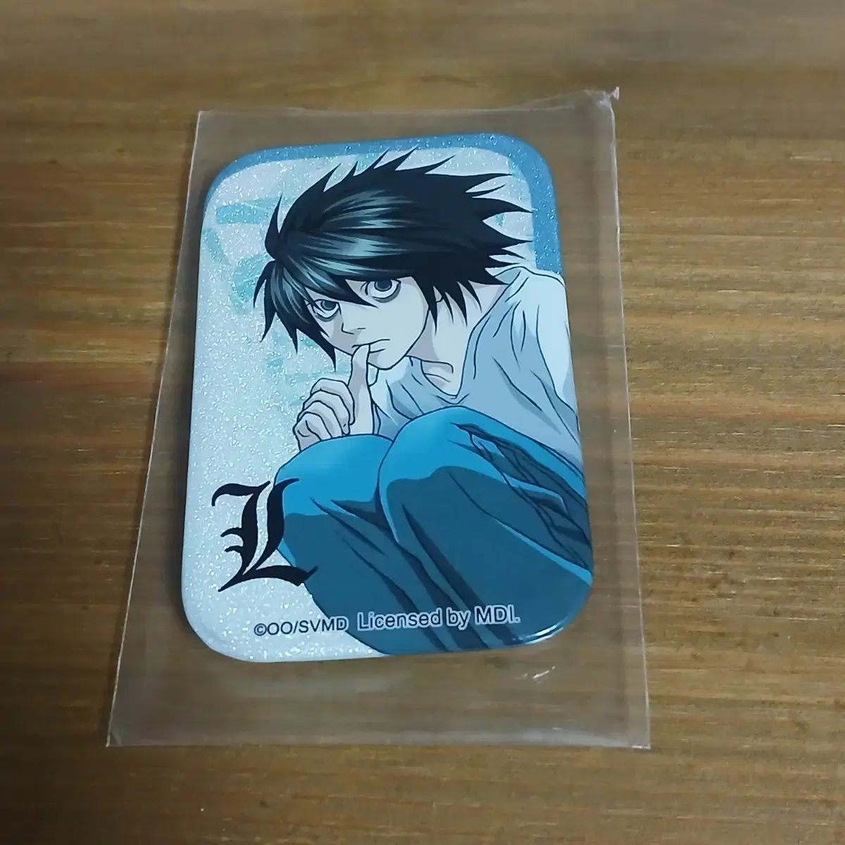 DEATH NOTE ジャンプ50周年 スクエア 缶バッジ L エル デスノート L