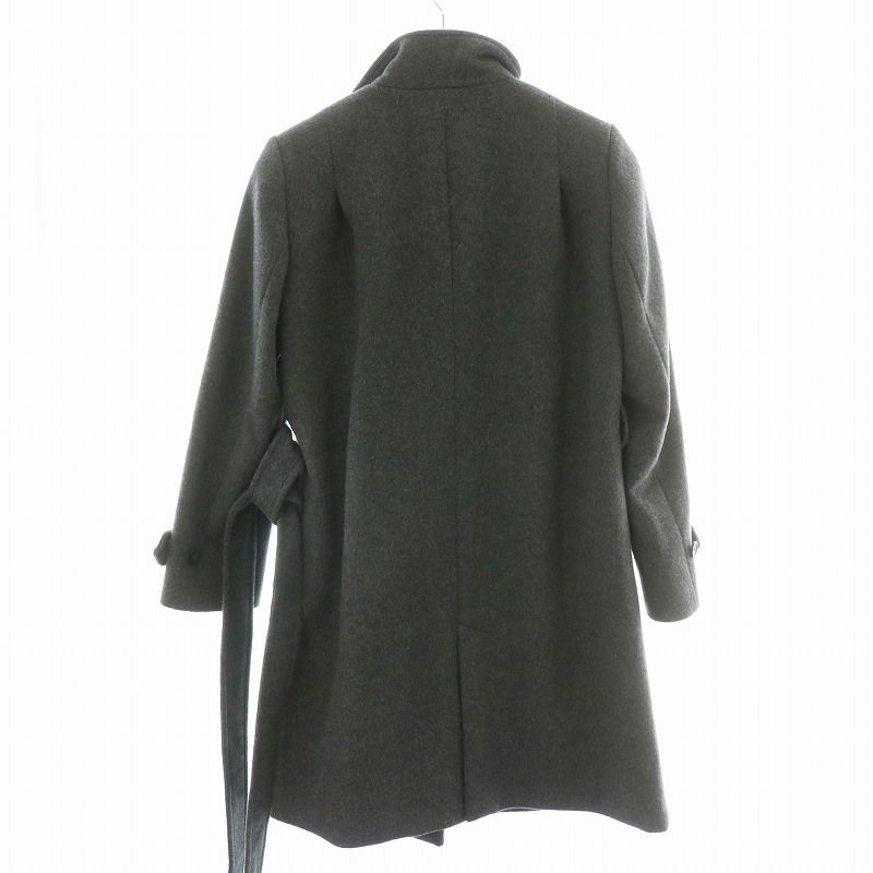 【美品】Paul Smith スタンドカラーコート メルトンウール 厚手 比翼 ポールスミス ブラック Paul Smith BLACK メルトンコート ロング