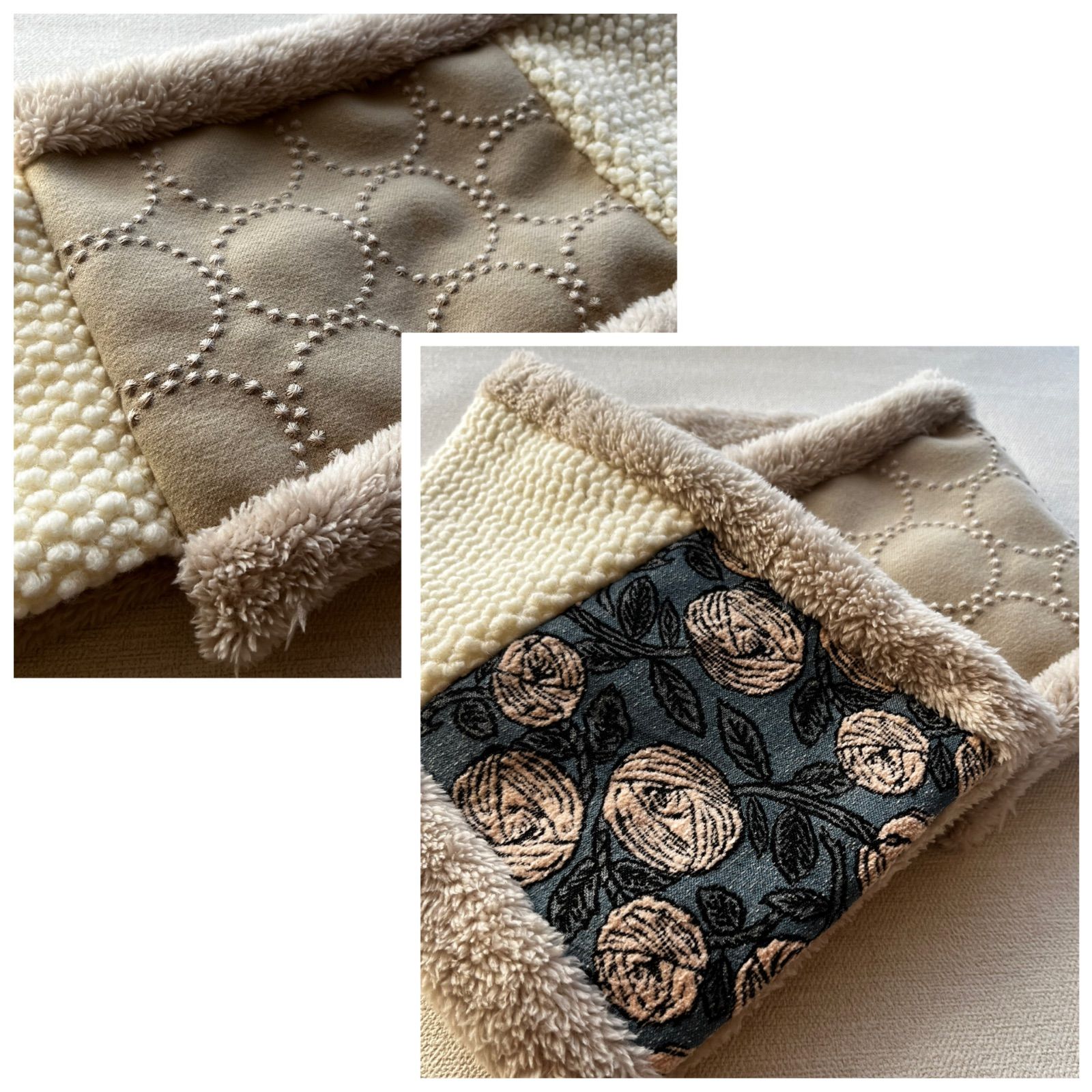 マフラータイプ】rosy・dop tambourine のネックウォーマー ミナ