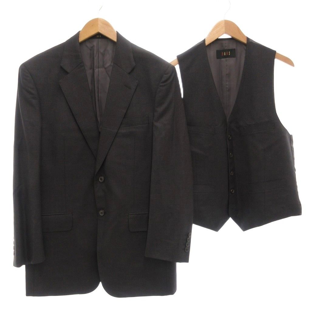 ダックス DAKS 2点セット テーラードジャケット ベスト ジレ A7 総裏地