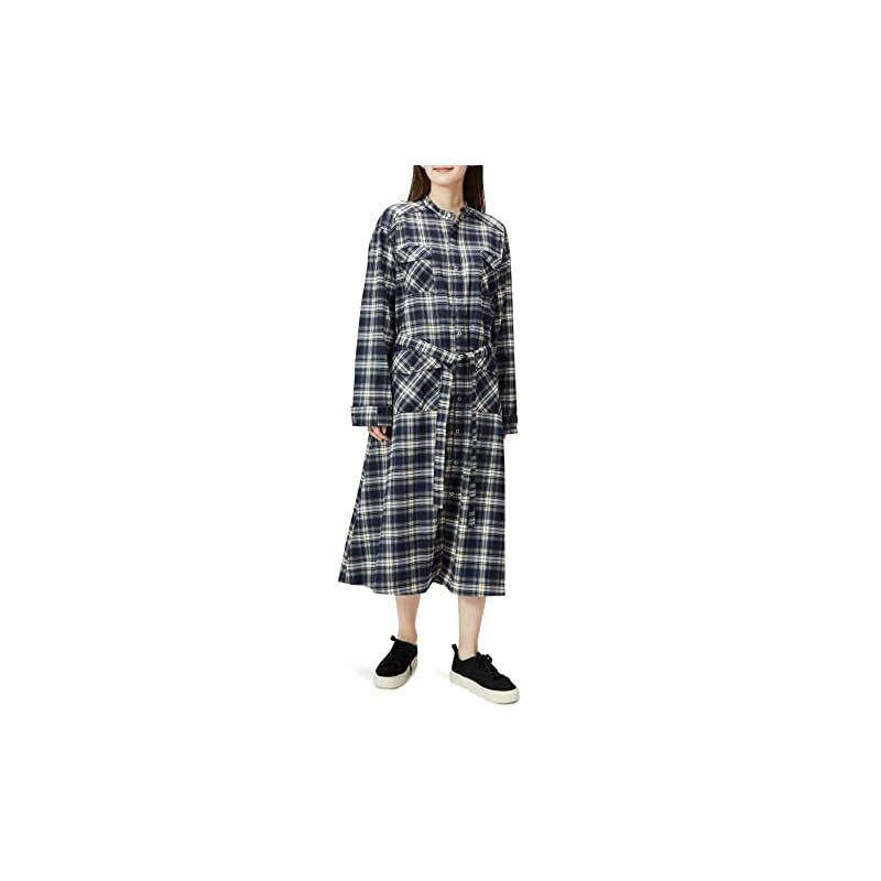 [ノラリリー] カジュアルドレス Check Long One-piece NAVY Check F 221550002 92 F2215500029200 F