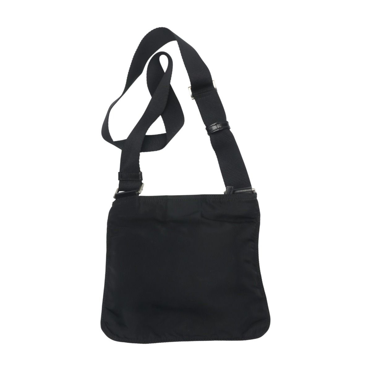 ★美品★PRADA ブラック ボディバッグ プラダ ボディバッグ トライアングルロゴ ショルダーバッグ PRADA