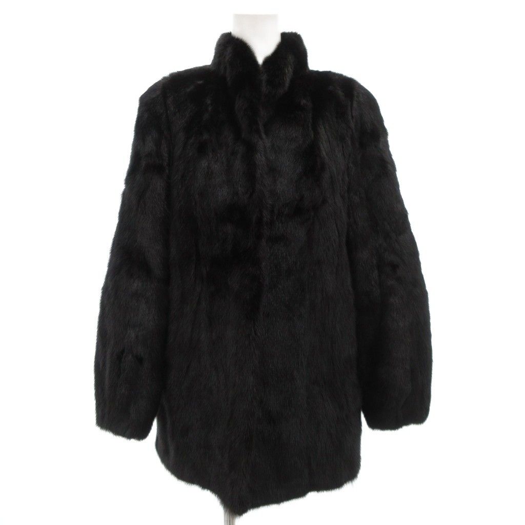 サガミンク SAGA MINK 金サガ ダークミンク ファー コート 毛皮 ミドル