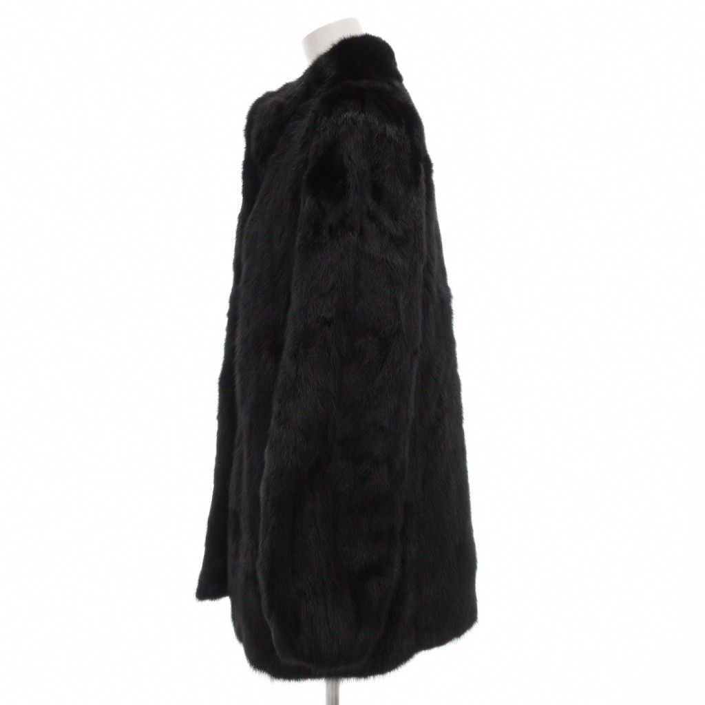 サガミンク SAGA MINK 金サガ ダークミンク ファー コート 毛皮 ミドル