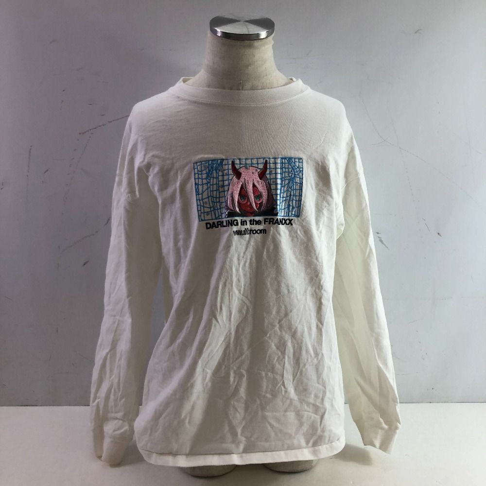 04w5789∞※【中古】 Vaultroom × ダリフラ ロンT ホワイト サイズL