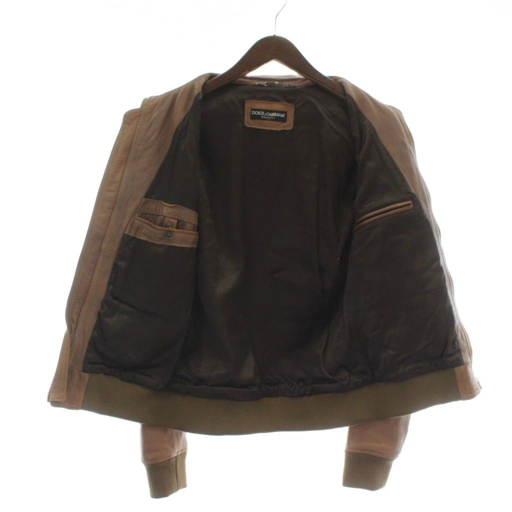 ドルチェ&ガッバーナ ドルガバ DOLCE&GABBANA ライダースジャケット 革
