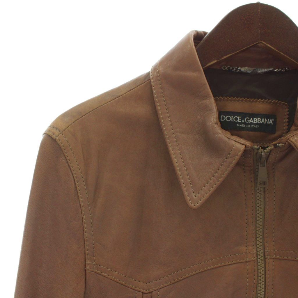 ドルチェ&ガッバーナ ドルガバ DOLCE&GABBANA ライダースジャケット 革