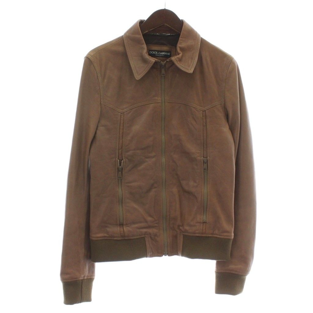 ドルチェ&ガッバーナ ドルガバ DOLCE&GABBANA ライダースジャケット 革