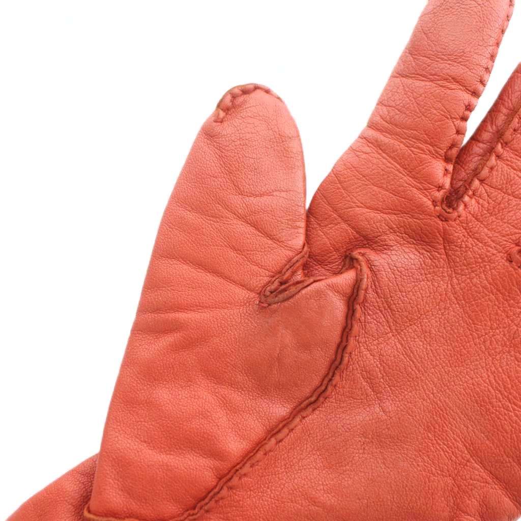 エルメス HERMES 手袋 グローブ 購入 レザー 5本指 セリエボタン