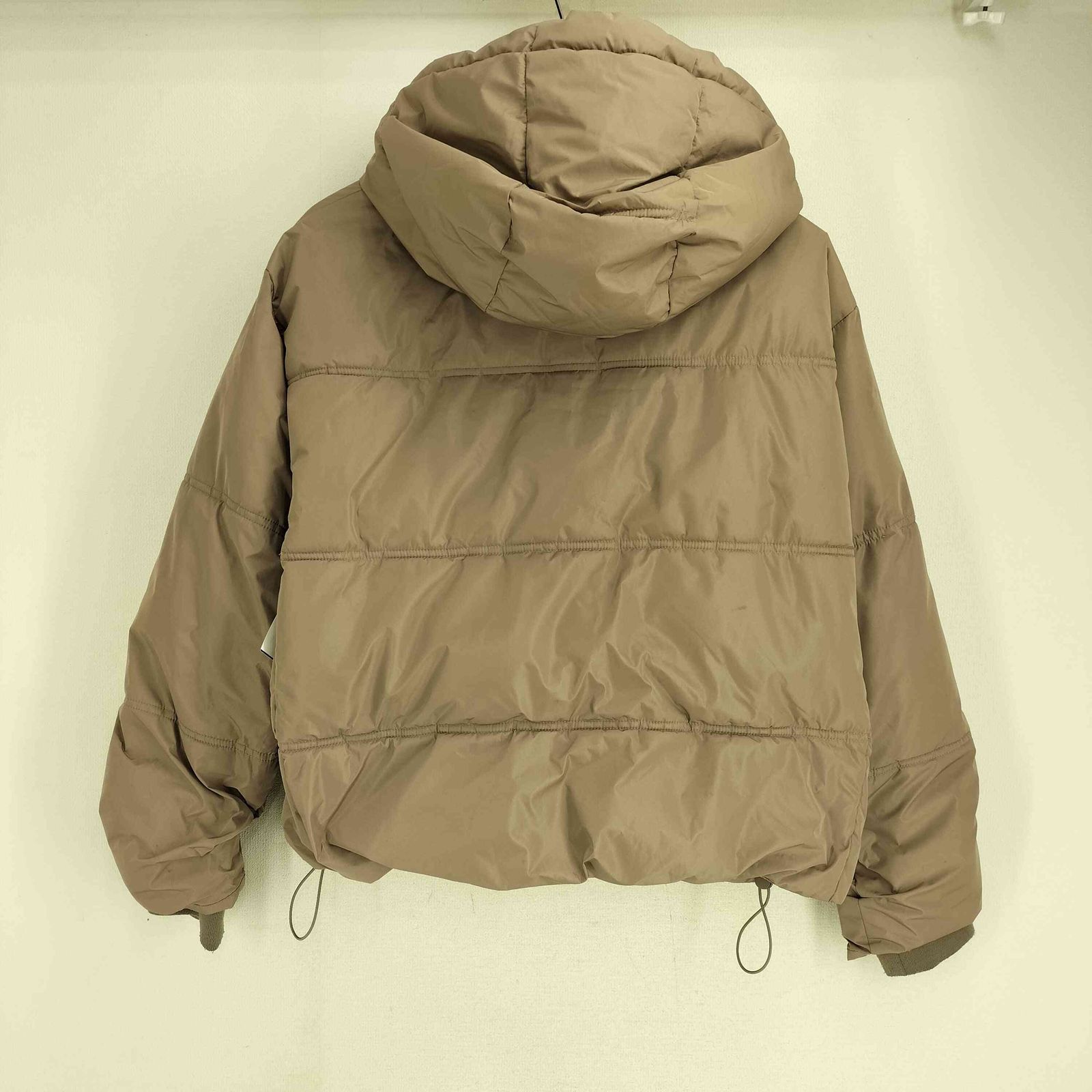 ザラ ZARA フーデッド 中綿 ダウンジャケット レディース import：L 