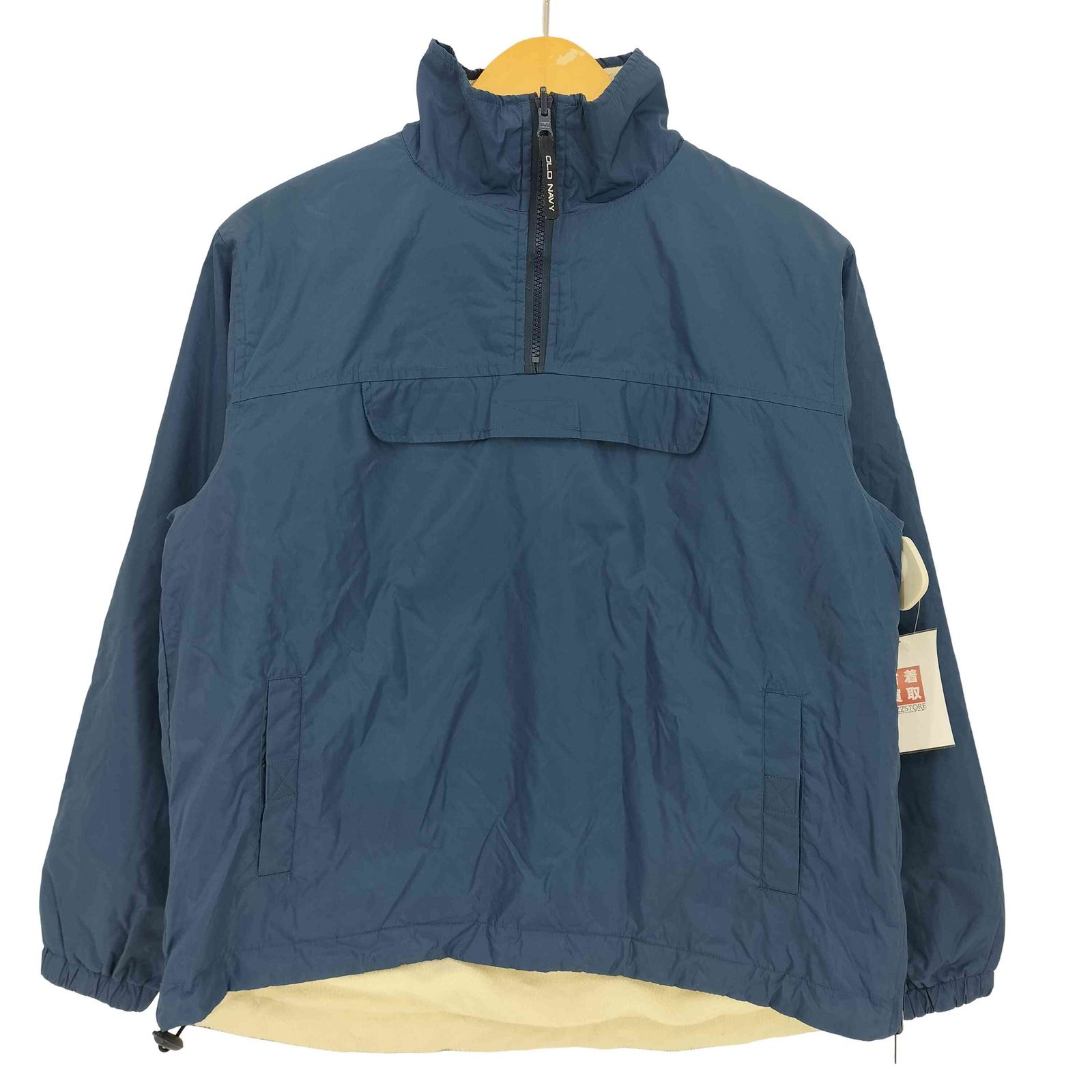 90s オールドネイビー リバーシブル ナイロンフリース ハーフジップジャケット オールドネイビー OLD NAVY 90s 裏地フリース ハーフジップ