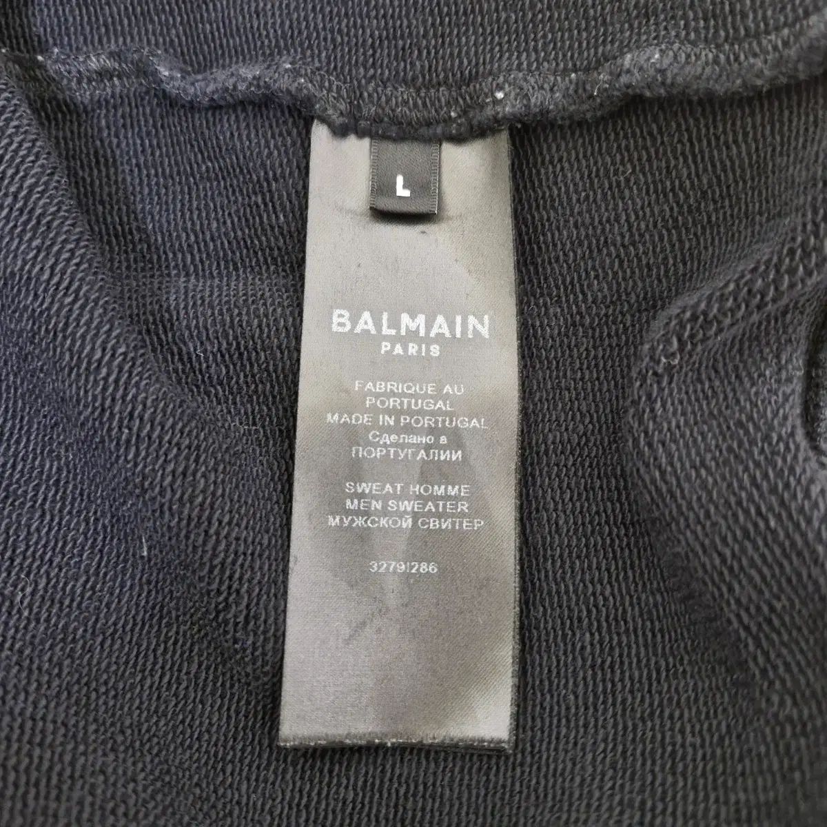 L BALMAIN バルマン クルーネック ロゴ スウェットシャツ 【公式通販】