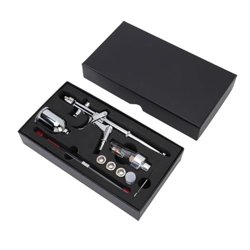 エアブラシ 重力式 エアブラシガンセット エアブラシペン トリガー式 アルミニウムと銅 プラモ 模型 塗装 アート クラフト 口径0 3 mm 15 cc 彡 618 f 2868