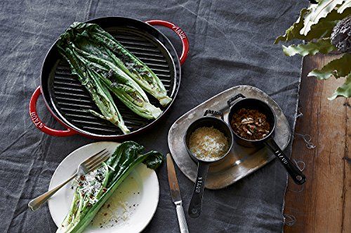 新品】staub ストウブ 「 ピュアグリル ラウンド グレー 22cm