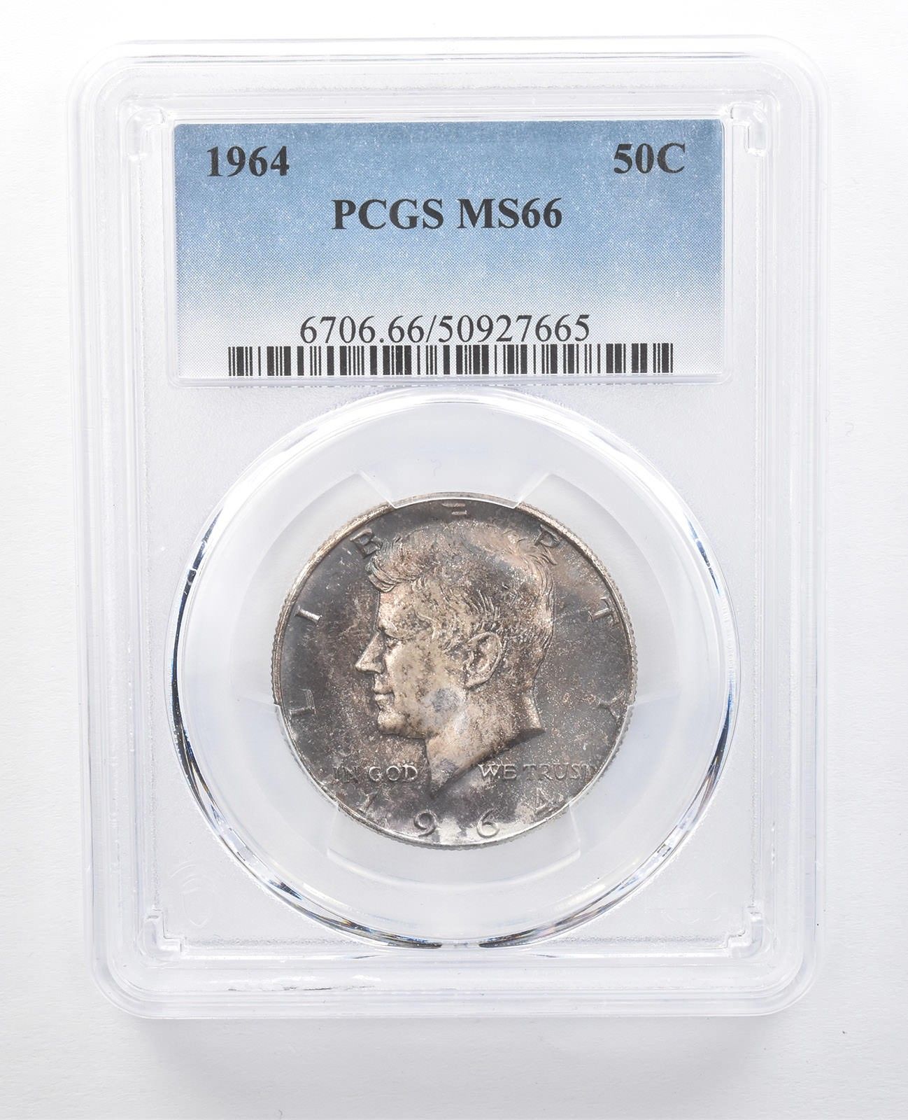 m*o様 アメリカ・モルガンダラー・ケネディハーフダラー 1964年 ケネディ ハーフダラー MS66 PCGS ブルー T *7679 - メルカリ