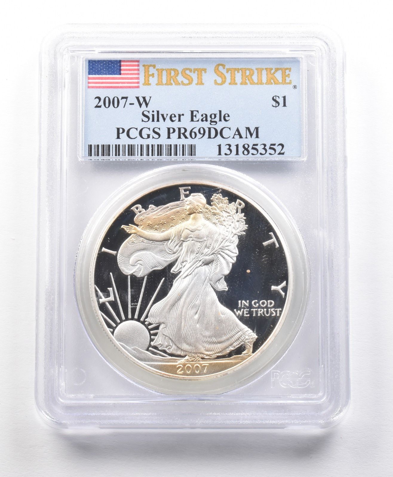2007-W アメリカンシルバーイーグル ファーストストライク PR69 PCGS