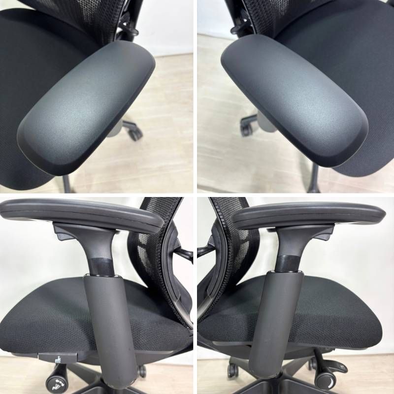  2025年製 オカムラ シルフィーチェア メュシュ ブラック 可動アーム ⑤ 小型チェア オフィスチェア ワークチェア 椅子 チェア