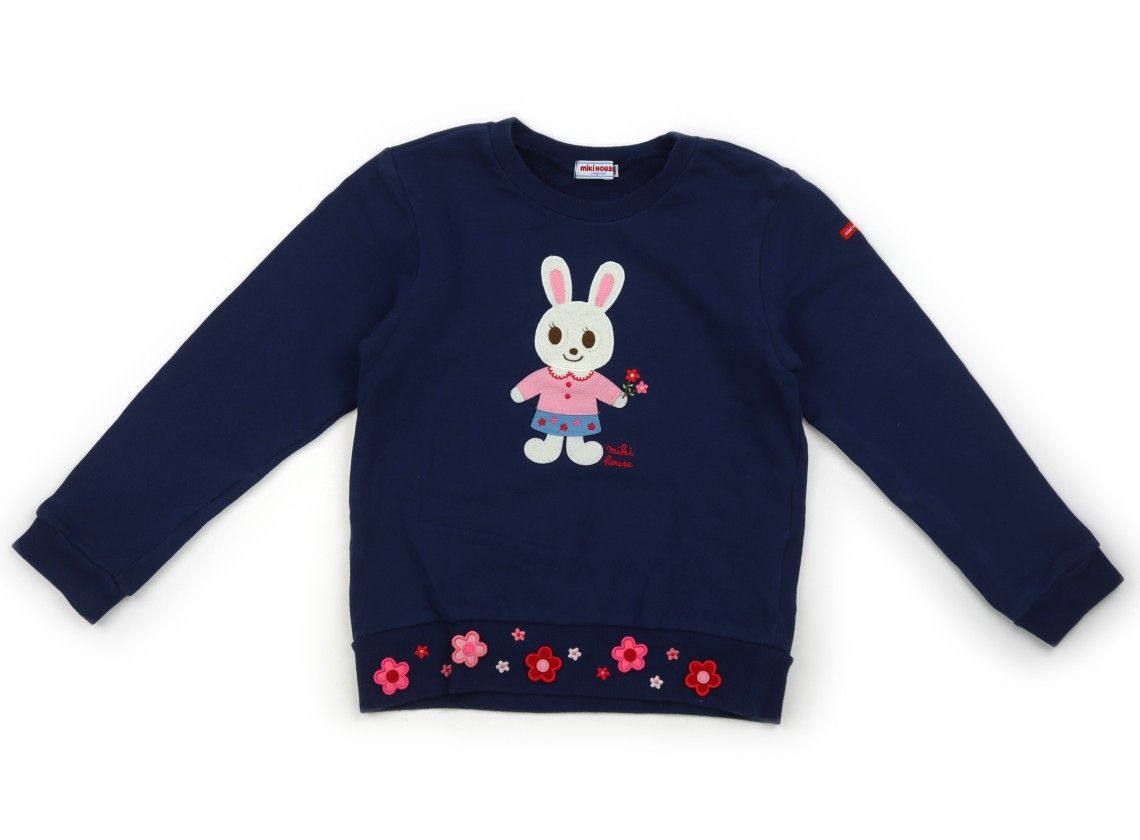 週末限定値下げ 新品未使用 ミキハウス 刺繍 トレーナー 130サイズ ミキハウス130サイズトレーナー 週末限定値下げ 新品未使用 ミキハウス