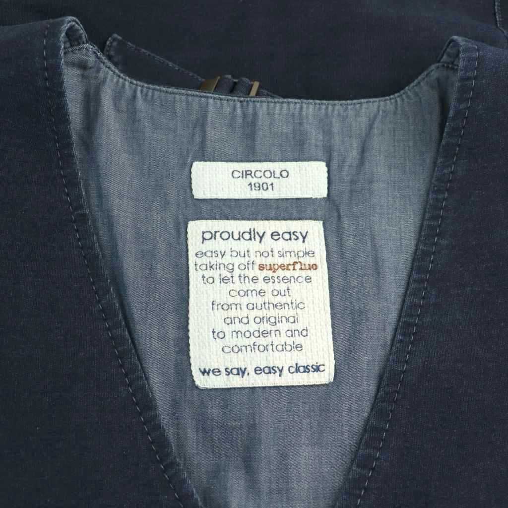 チルコロ1901 CIRCOLO1901 ベスト 前開き コットン 46 紺 /NR - メルカリ