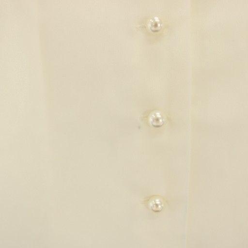 ジェンヌ JENNE オープンカラーシャツ ブラウス 長袖 パールボタン