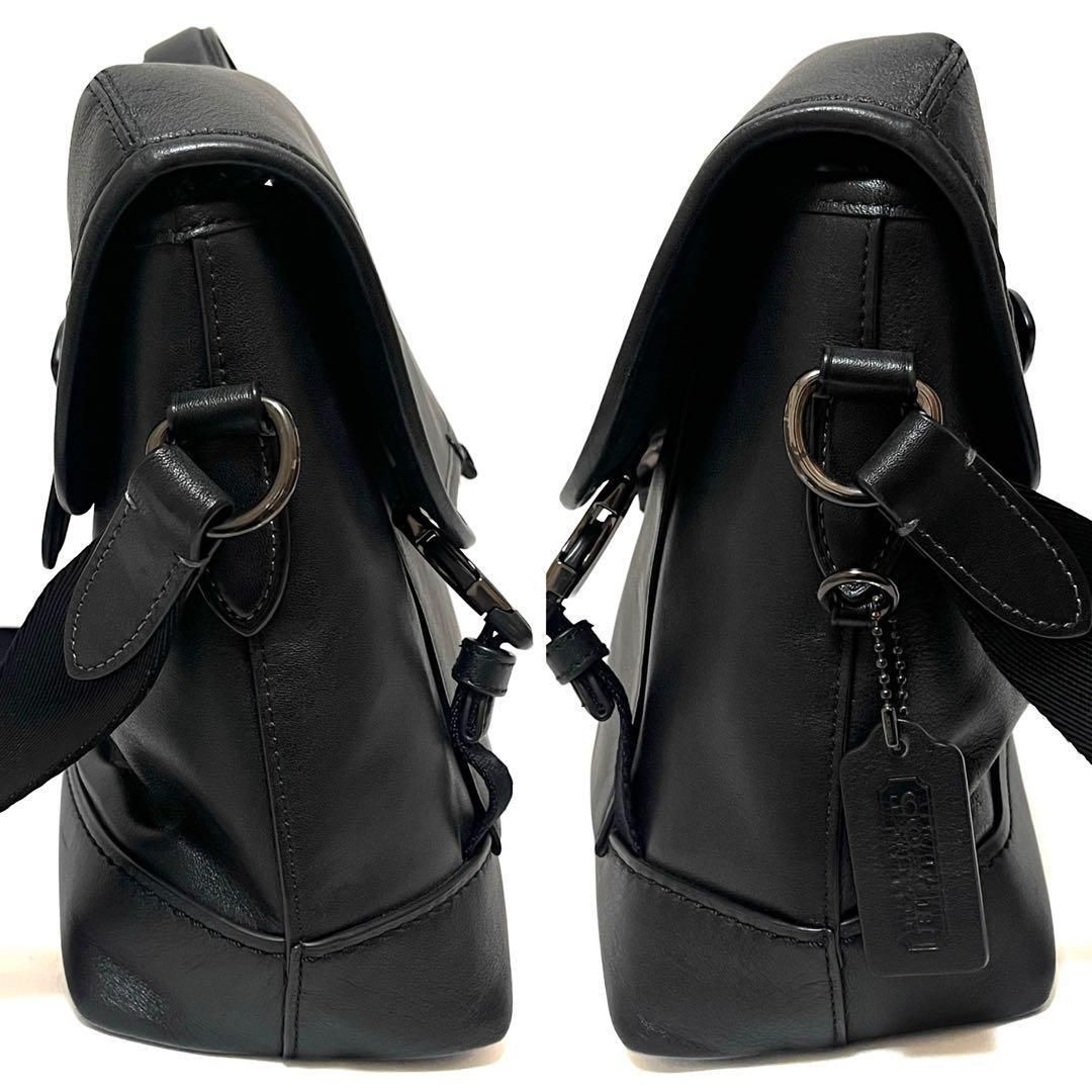 COACH コーチ 2way ショルダーバッグ レザー ブラック C2292 COACH コーチ 2way ショルダーバッグ レザー 革 ブラック 黒 メンズ