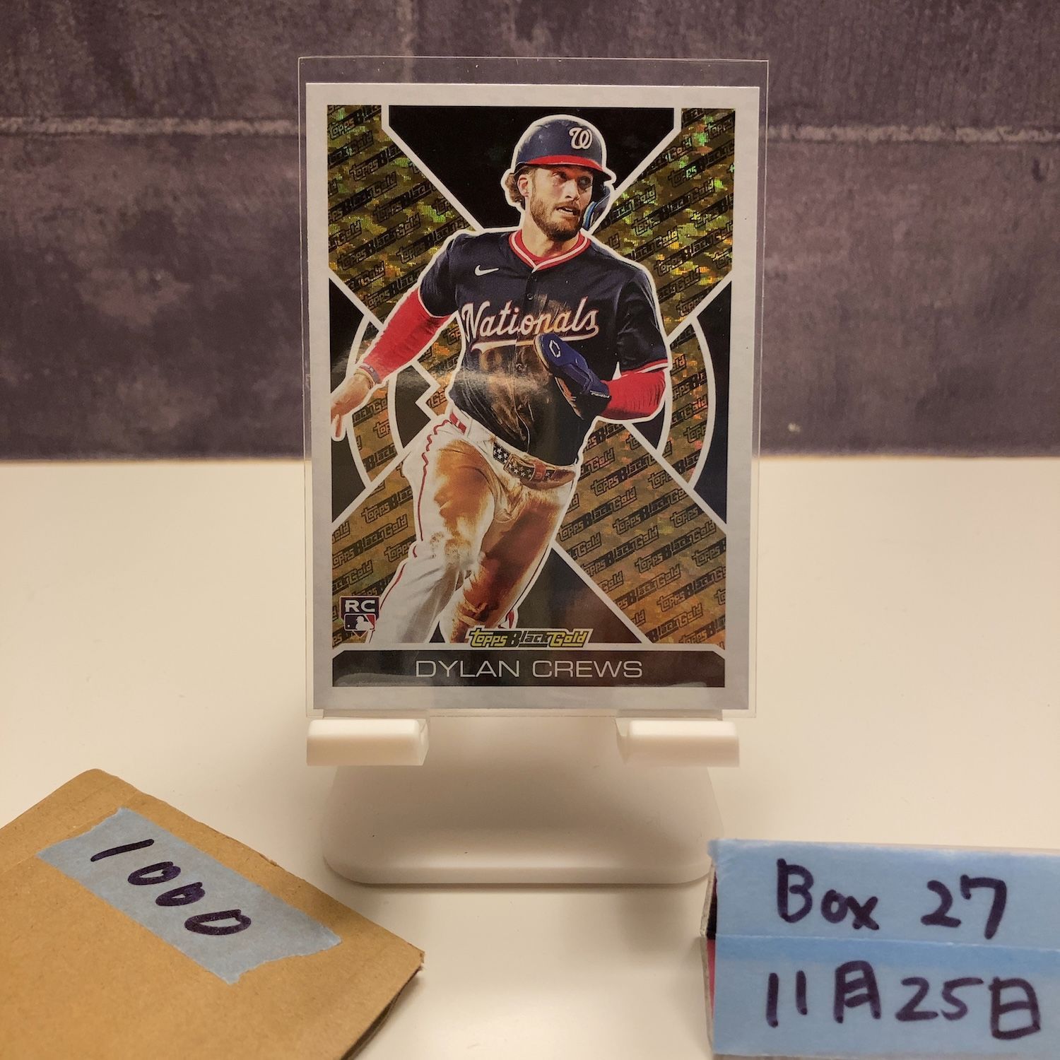 2025 Topps Black Gold Dylan Crews Washington Nationals RC ルーキー 