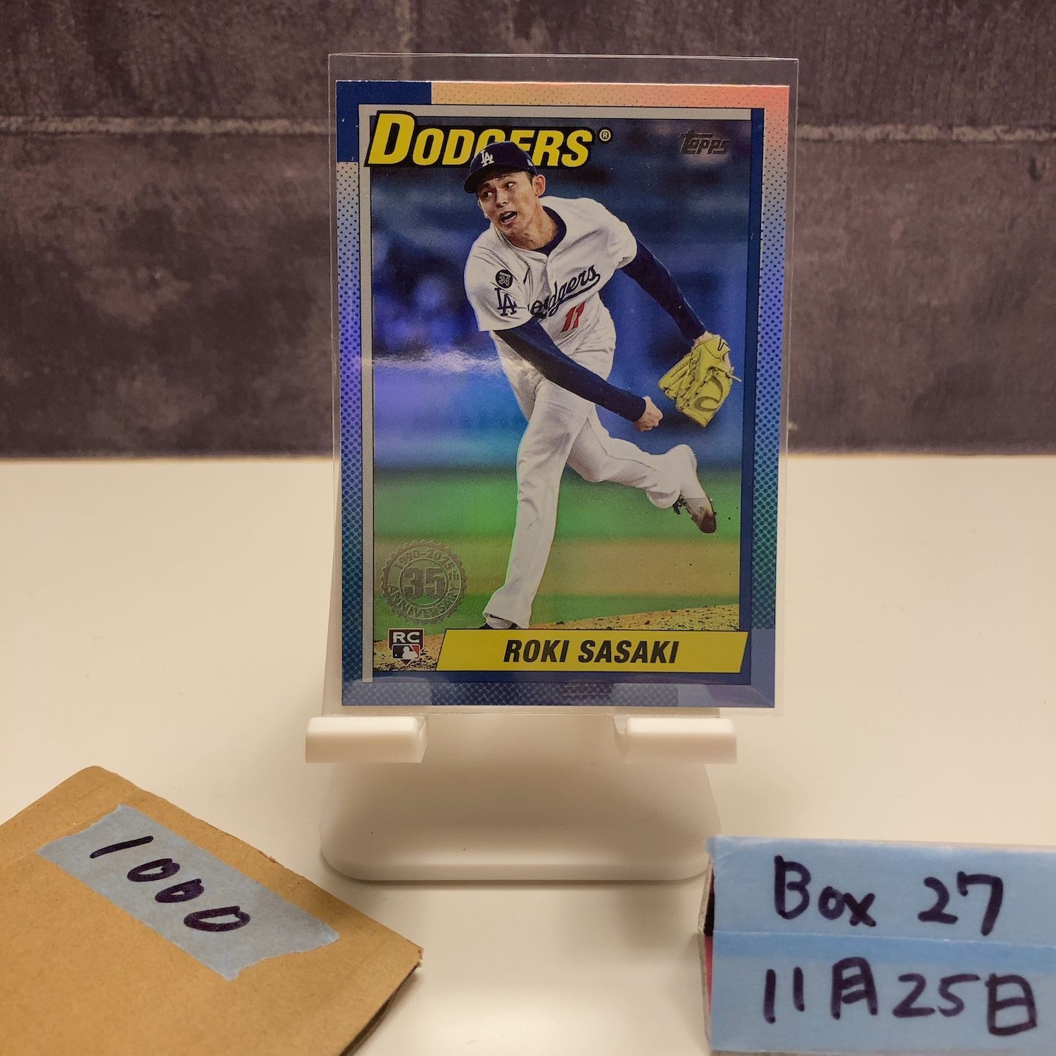 2025 Topps 佐々木朗希 Roki Sasaki ロサンゼルス・ドジャース 35th