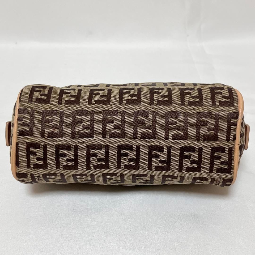 極美品 フェンディ ポーチ ペンケース ズッカ ズッキーノ キャンバス ベージュ FENDI フェンディ ポーチ 小物入れ キャンバス ズッキーノ FF ベージュ