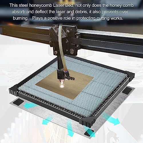 PATIKIL ハニカムレーザベッド 鋼ハニカムテーブル 彫刻機 ハニカム 切断台 彫刻 アルミニウム板付き 300 x 22 mm 彡 35 d 57 efa その他 キッチン 食器