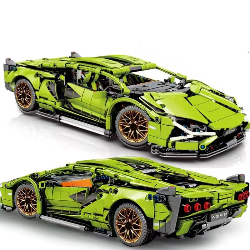 zmart 技術的な ビルディング ブロック レーシング カー 静的 モデル