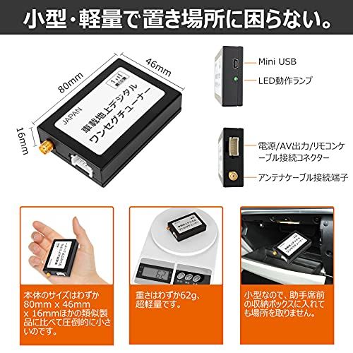 地上デジタルTVチューナー 車載用 ワンセグチューナー 車 地デジ カーテレビ 車載テレビ 地上波デジタル DC 9 V 35 ワンセグ信号受信 パワーオフ記憶 高性 能シングルアンテナ 高感度 高精細度 CVBS出力サポ cf 81 d 08