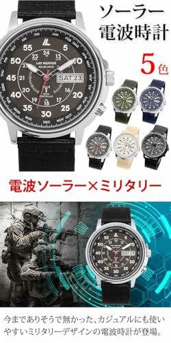 ラドウェザー 電波ソーラー腕時計 メンズ 100 m防水 腕時計 lad 017 オールブラック m 68 d 3 e 5 7