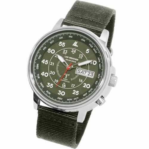 ラドウェザー 電波ソーラー腕時計 メンズ 100 m防水 腕時計 lad 017 オールブラック m 68 d 3 e 5 7