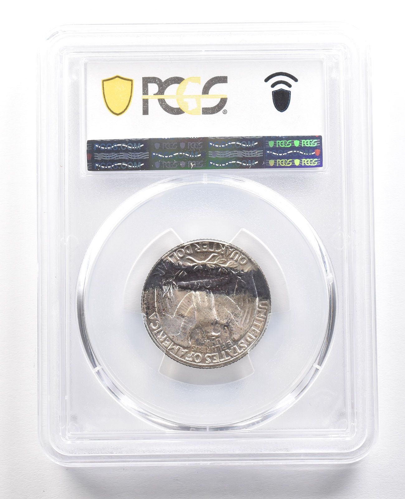 1964年ワシントンクォーター MS64 PCGS レインボーT *6636 - メルカリ
