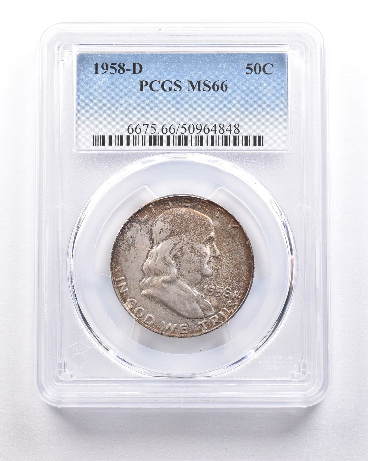 1958年 フランクリン・ハーフダラー2枚 / 1964年ケネディ・ハーフ