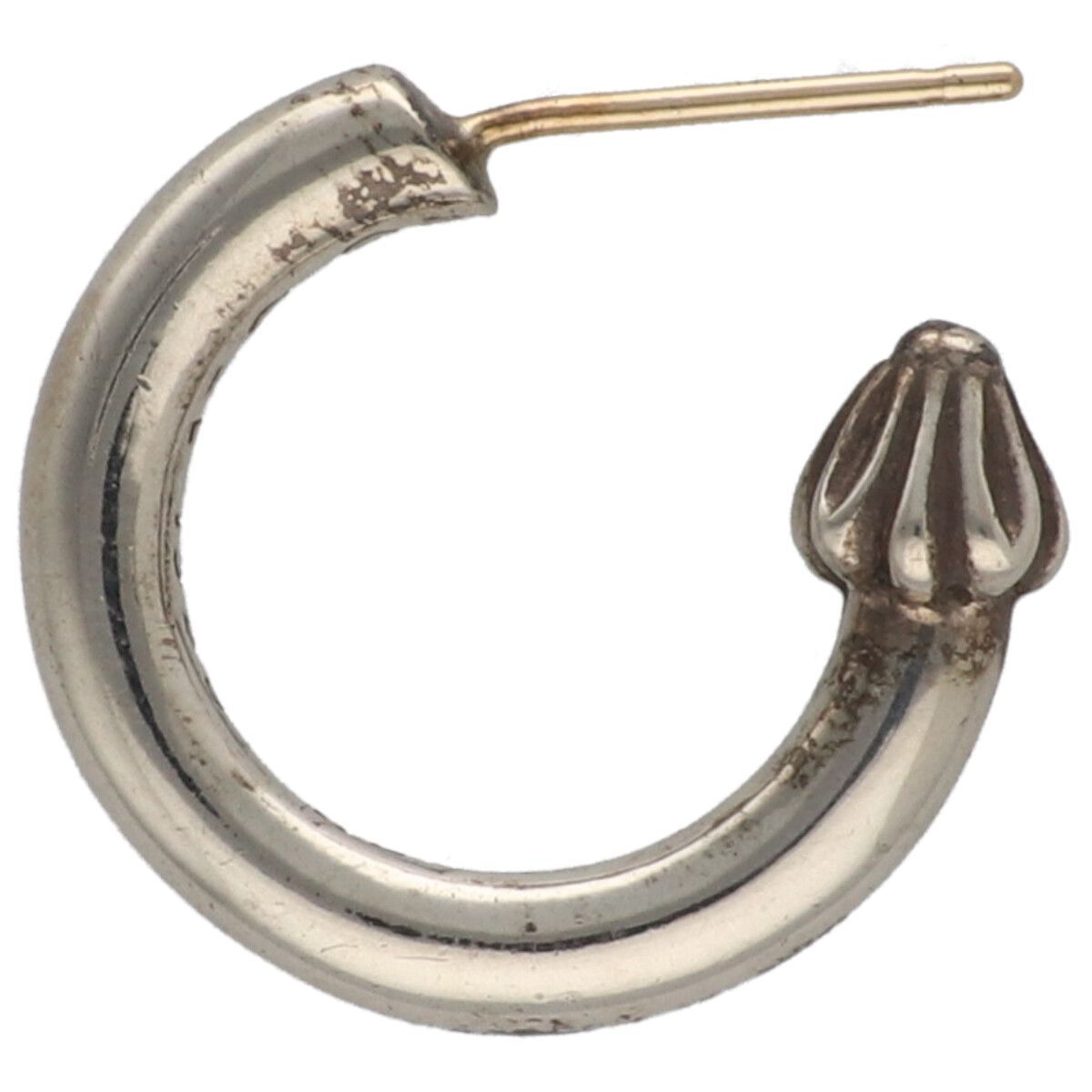 中古】 CHROME HEARTS クロムハーツ プレーンフープピアス SV925