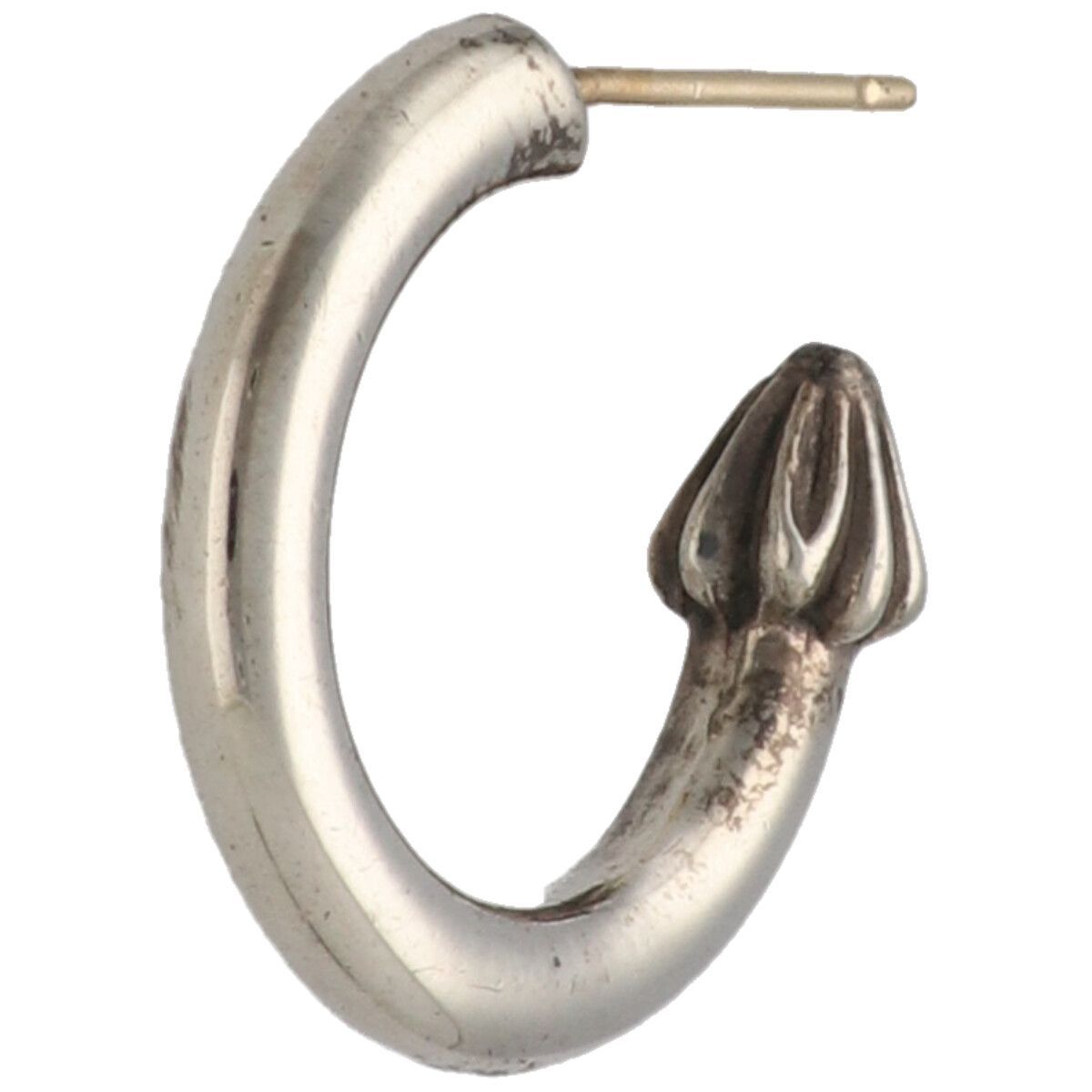 【中古】 CHROME HEARTS クロムハーツ プレーンフープピアス SV925 シルバー アクセサリー 25038516 RS